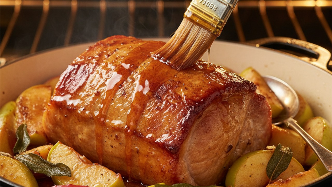 Roast, glazing periodically