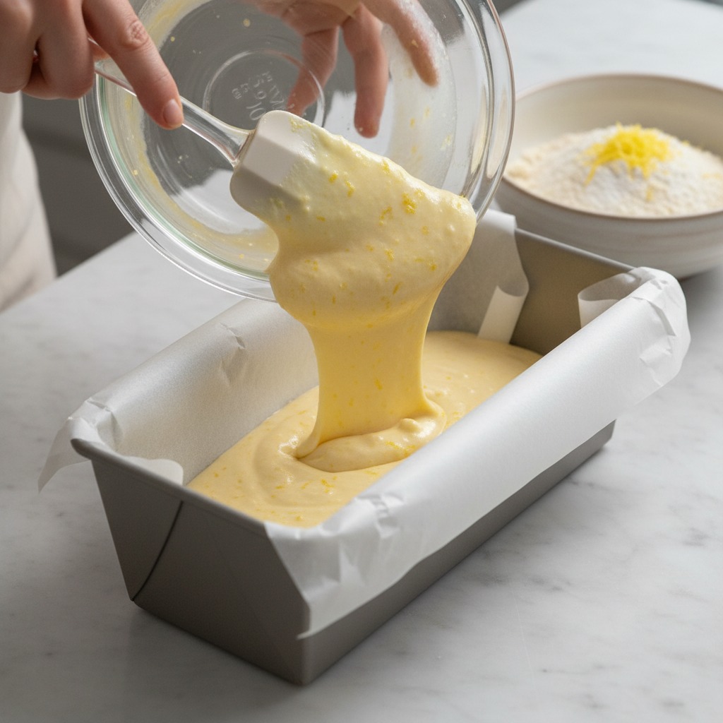 Combine batter and transfer to pan