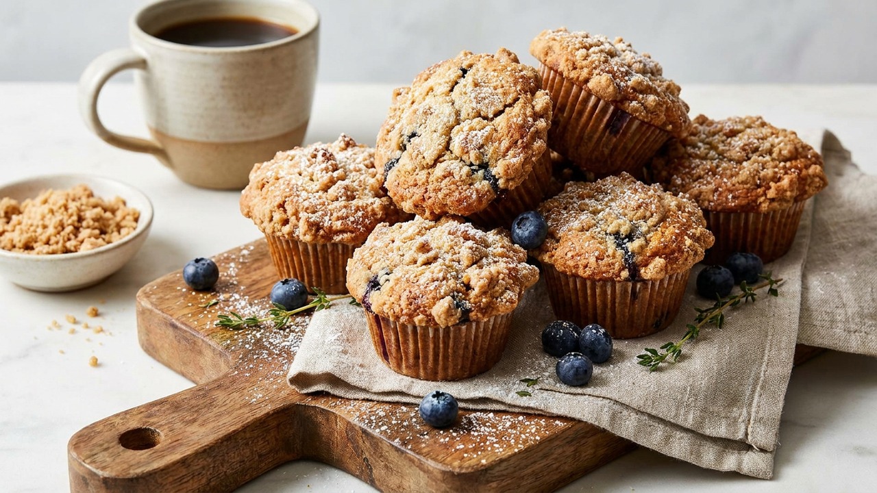 Blueberry Streusel Muffins