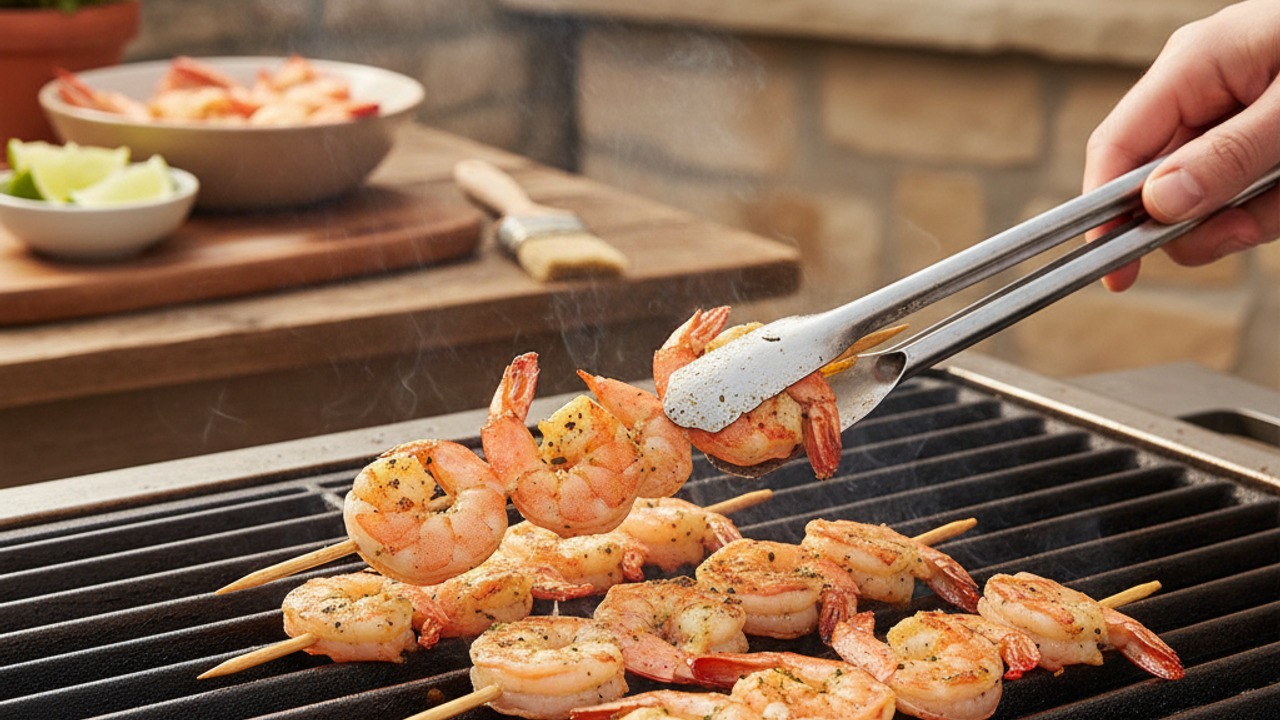 Skewer and grill