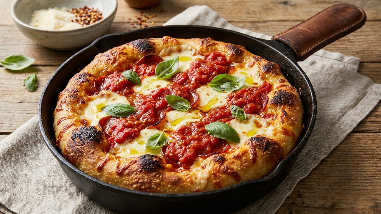Sicilian Cast-Iron Pizza
