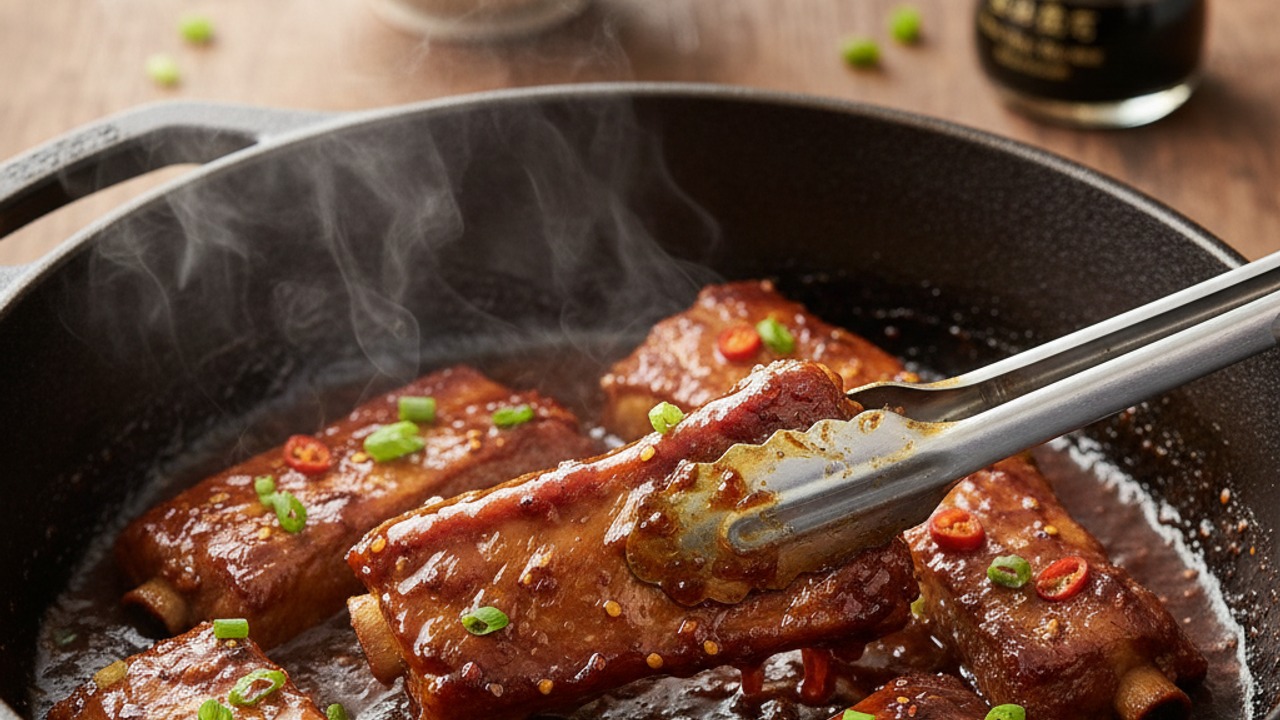 Reduce the sauce to a glaze