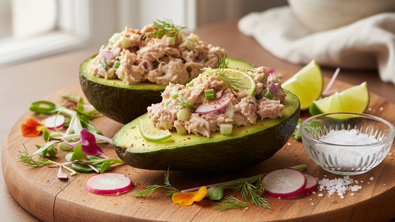 Tuna Stuffed Avocados