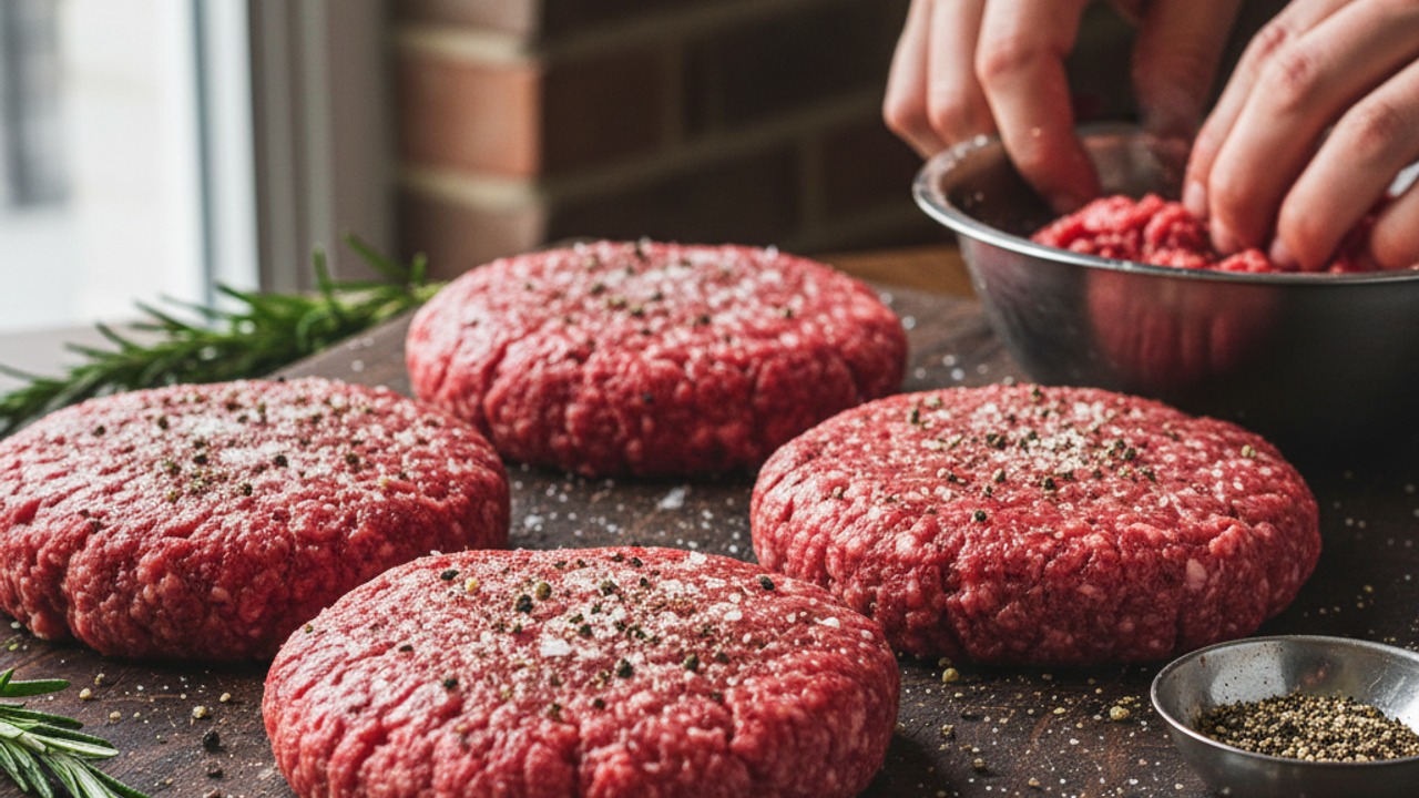 Form and season the patties