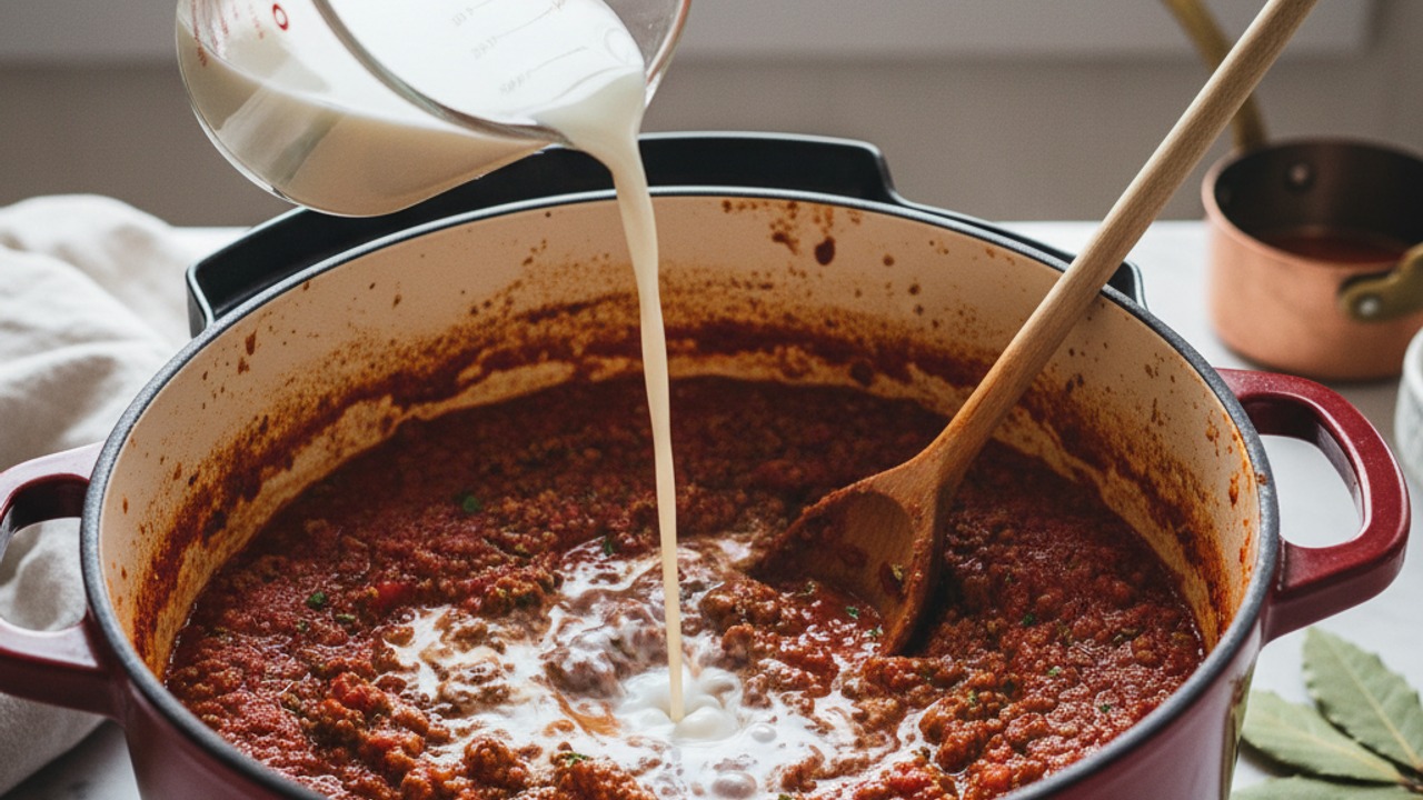 Add milk to soften acidity