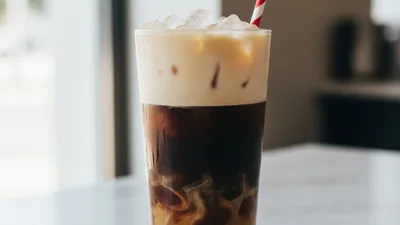 Brown Sugar Syrup Cold Brew Latte