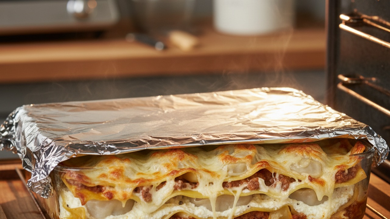 Bake covered, then uncovered