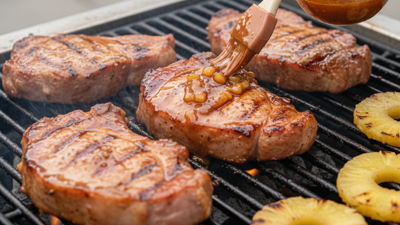 Grill and baste