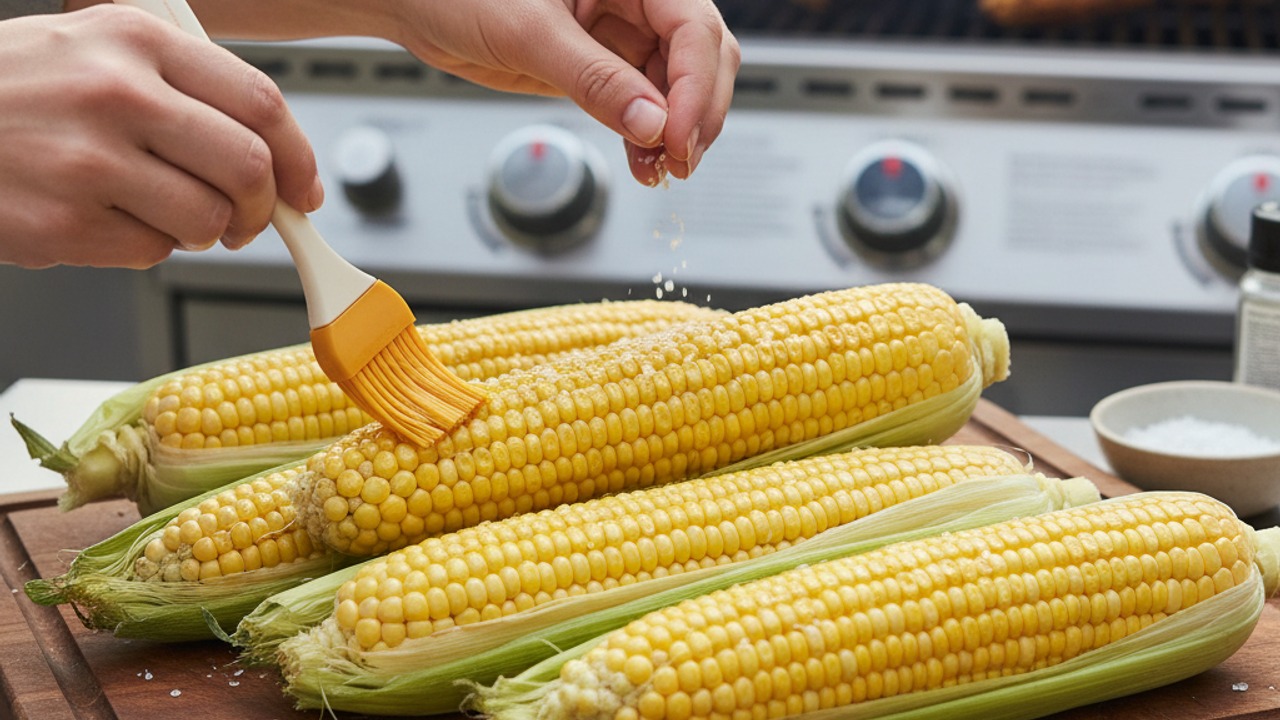 Prep the grill and corn