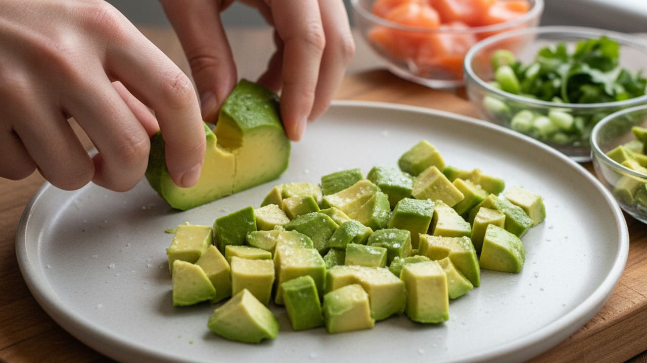 Prep the avocado