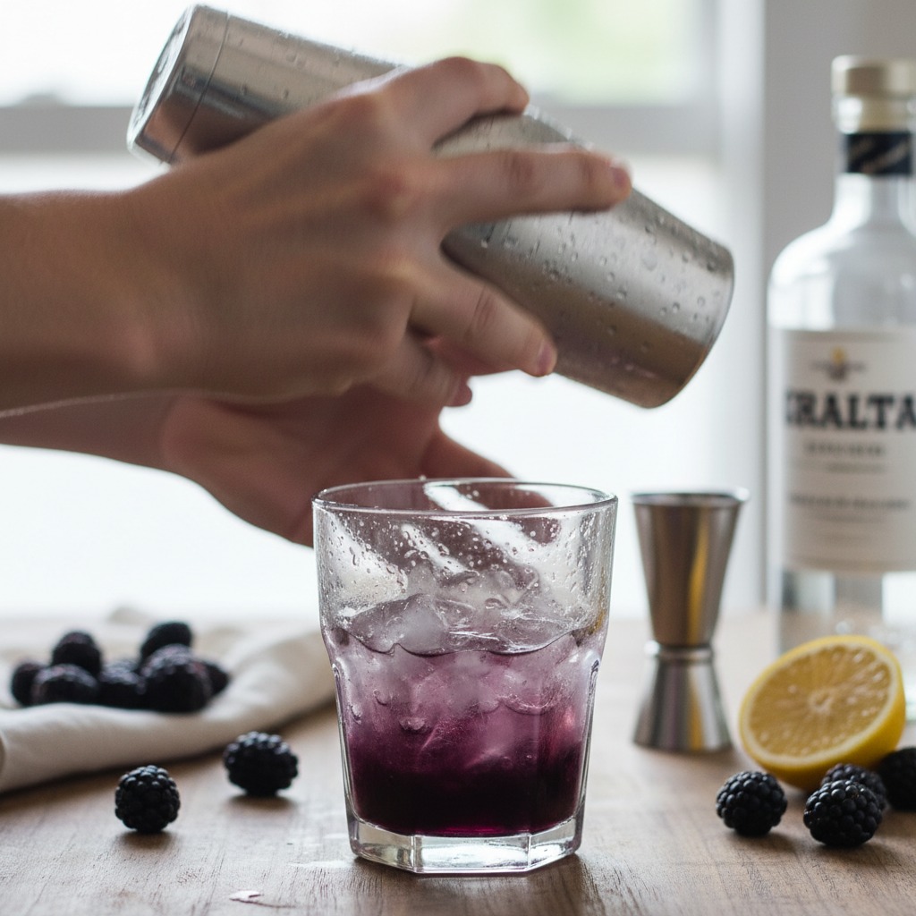 Shake the cocktail