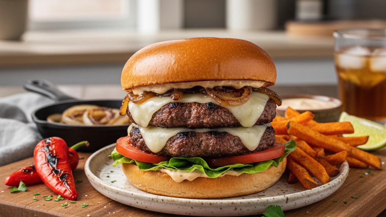 Weeknight Juicy Beef Burgers — 4-Ingredient Grill-Ready Recipe