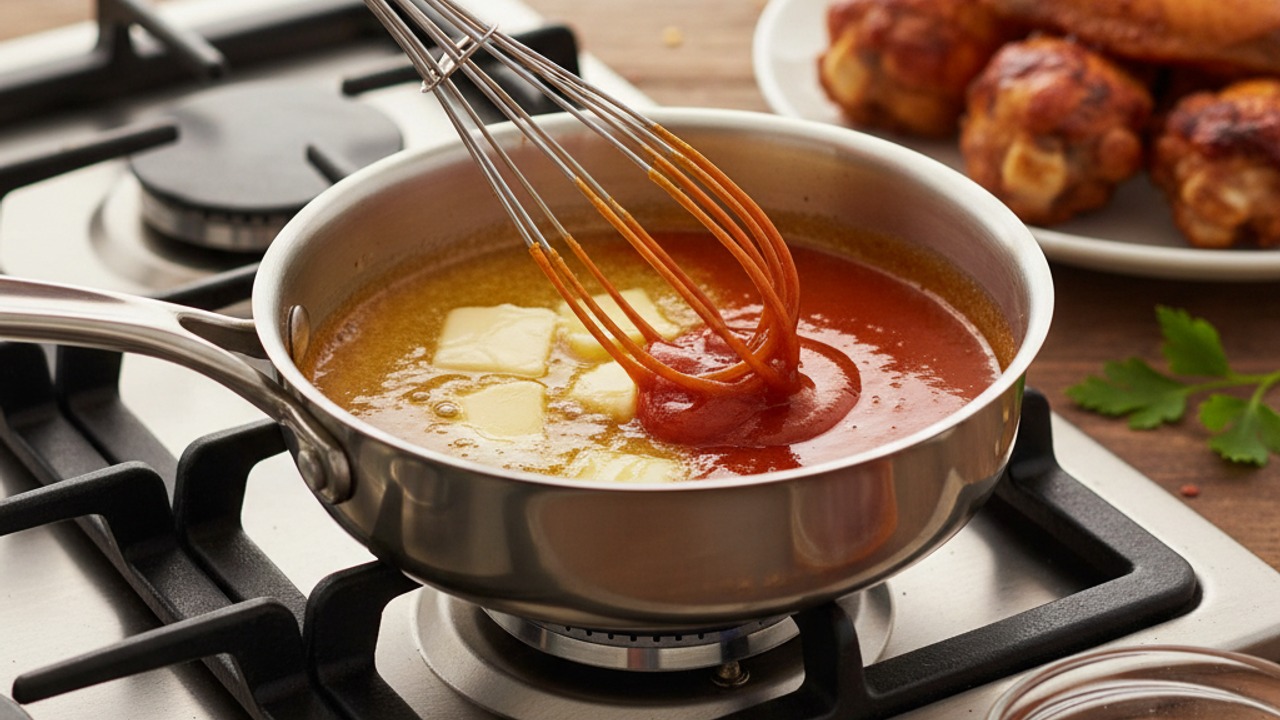 Make the buffalo butter glaze
