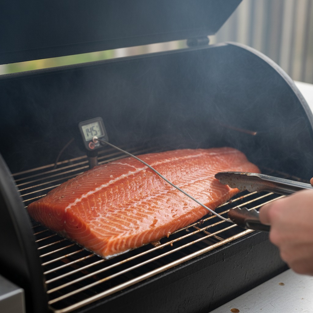 Hot-smoke the salmon