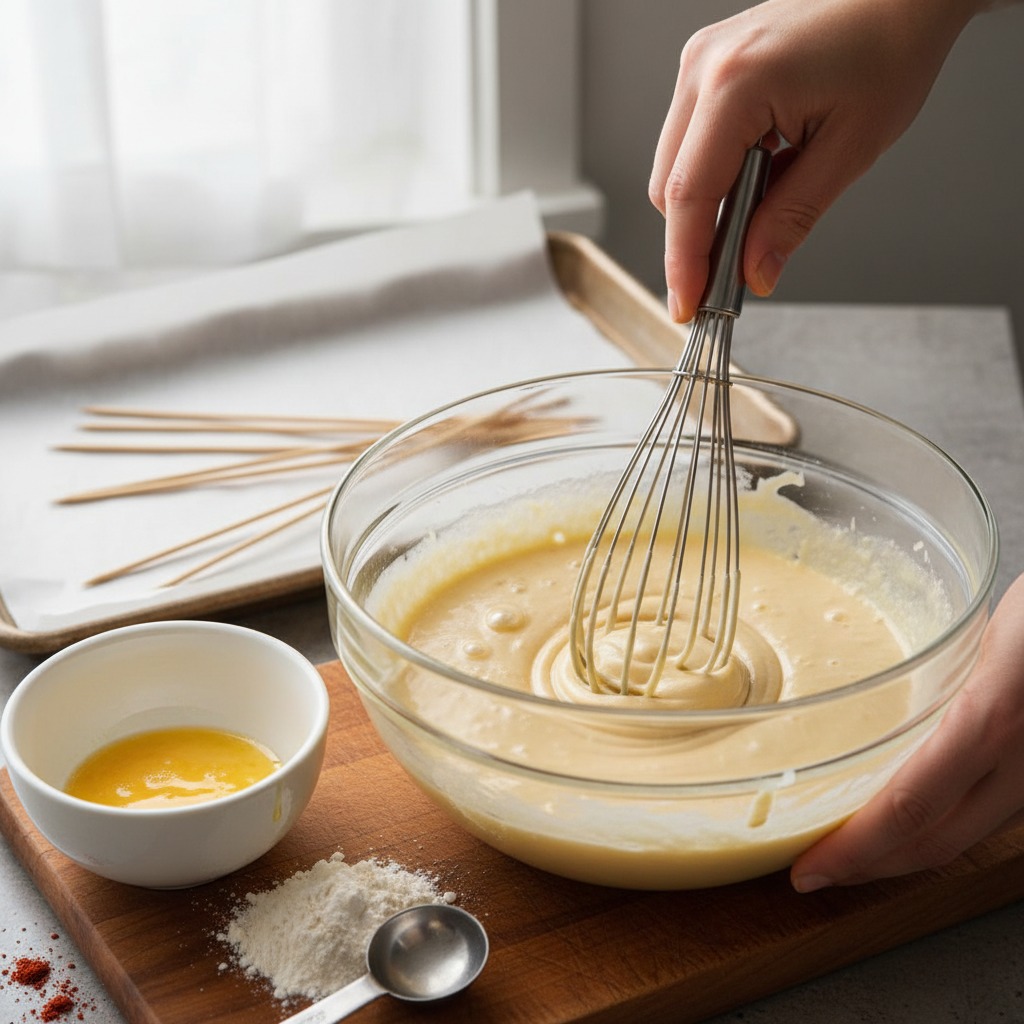 Mix the batter