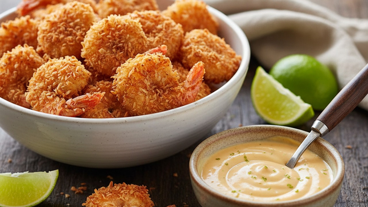 Make the mango-lime sauce and serve
