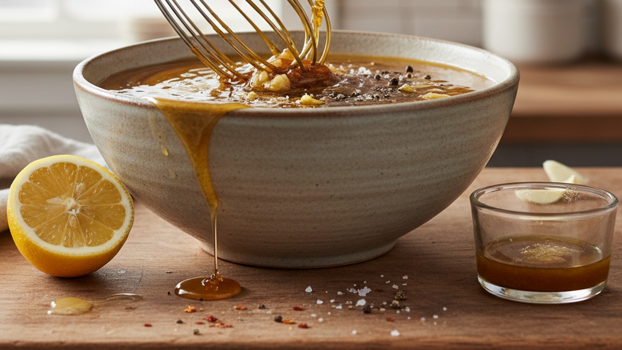 Make the honey-garlic marinade