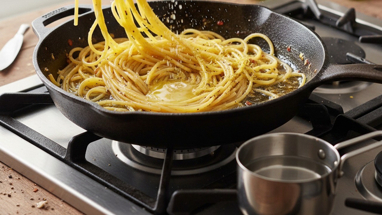 Toss pasta with the sauce and lemon