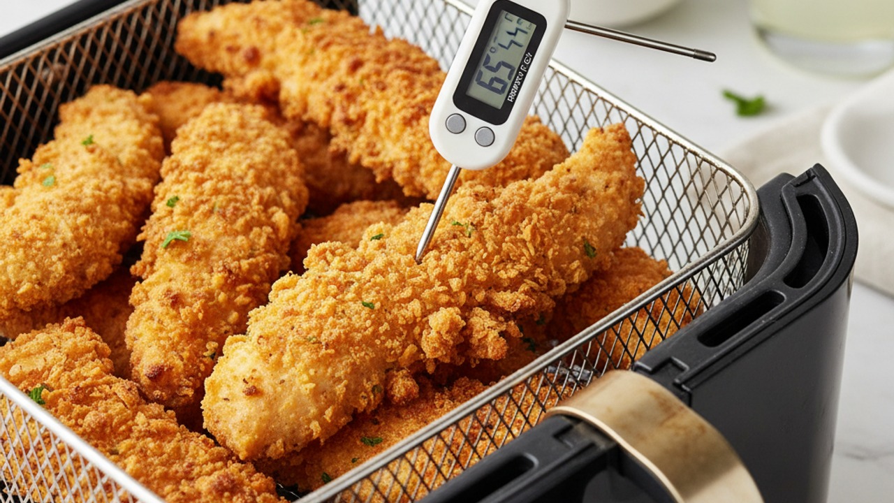 Air fry until golden and check doneness