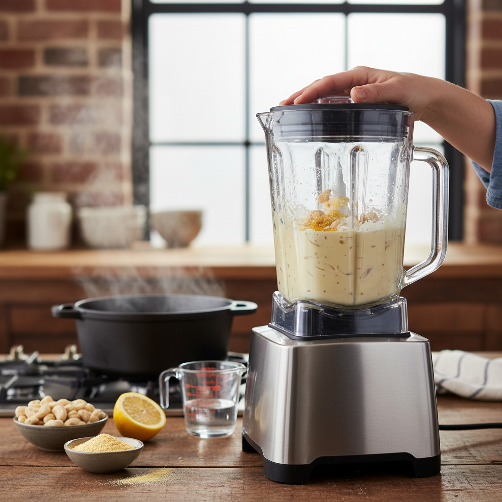 Blend the cashew cream