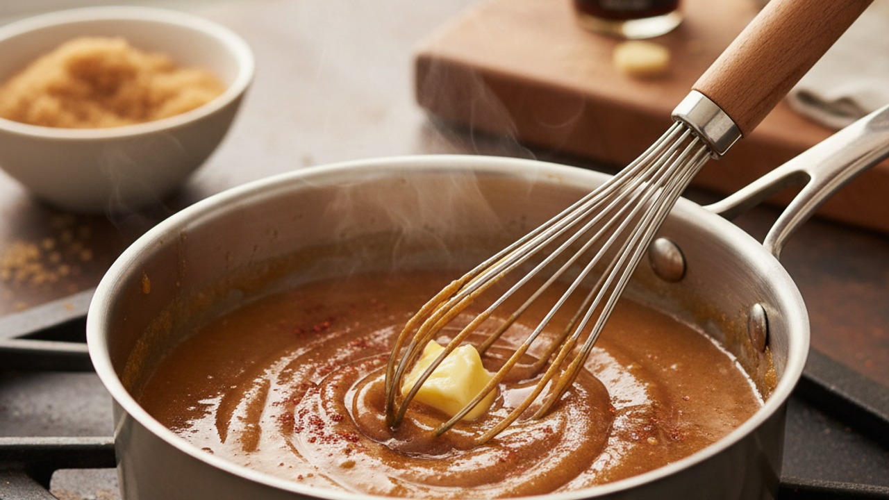 Make the brown-sugar glaze