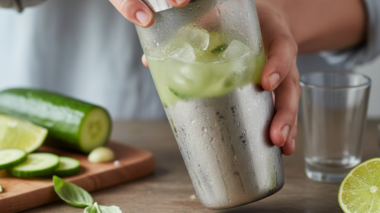 Combine spirits and shake