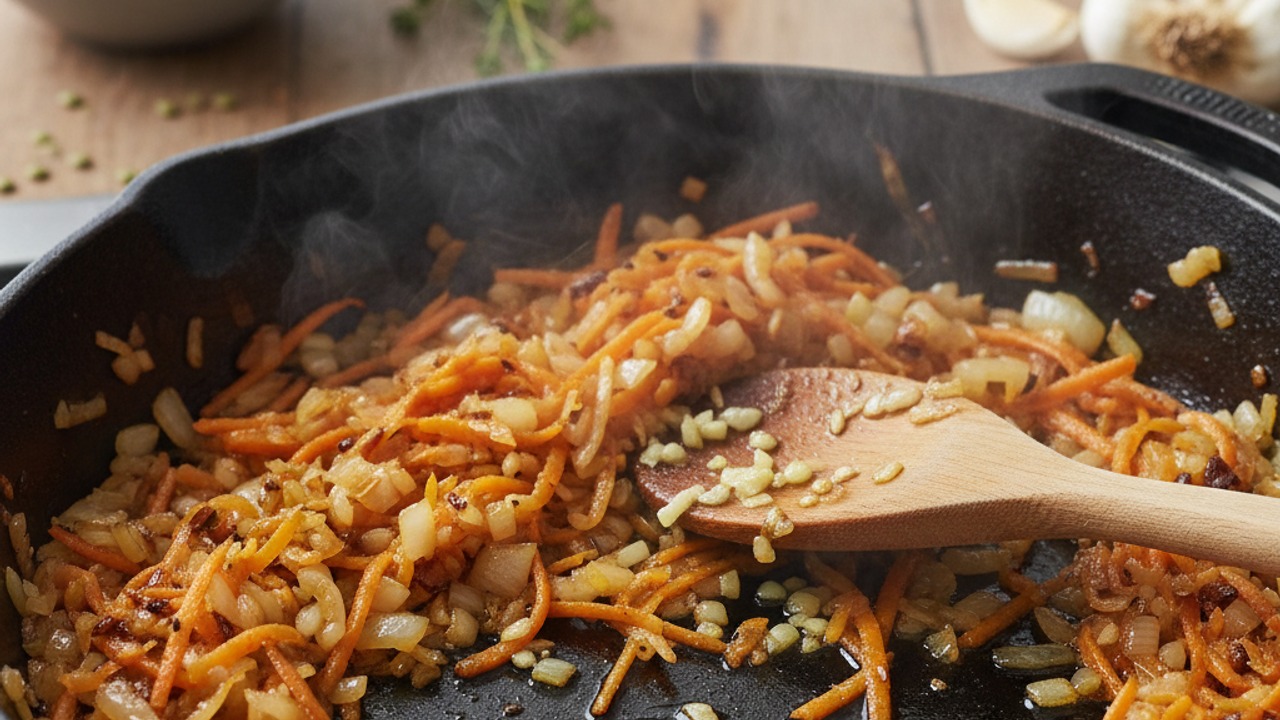 Sauté the aromatics