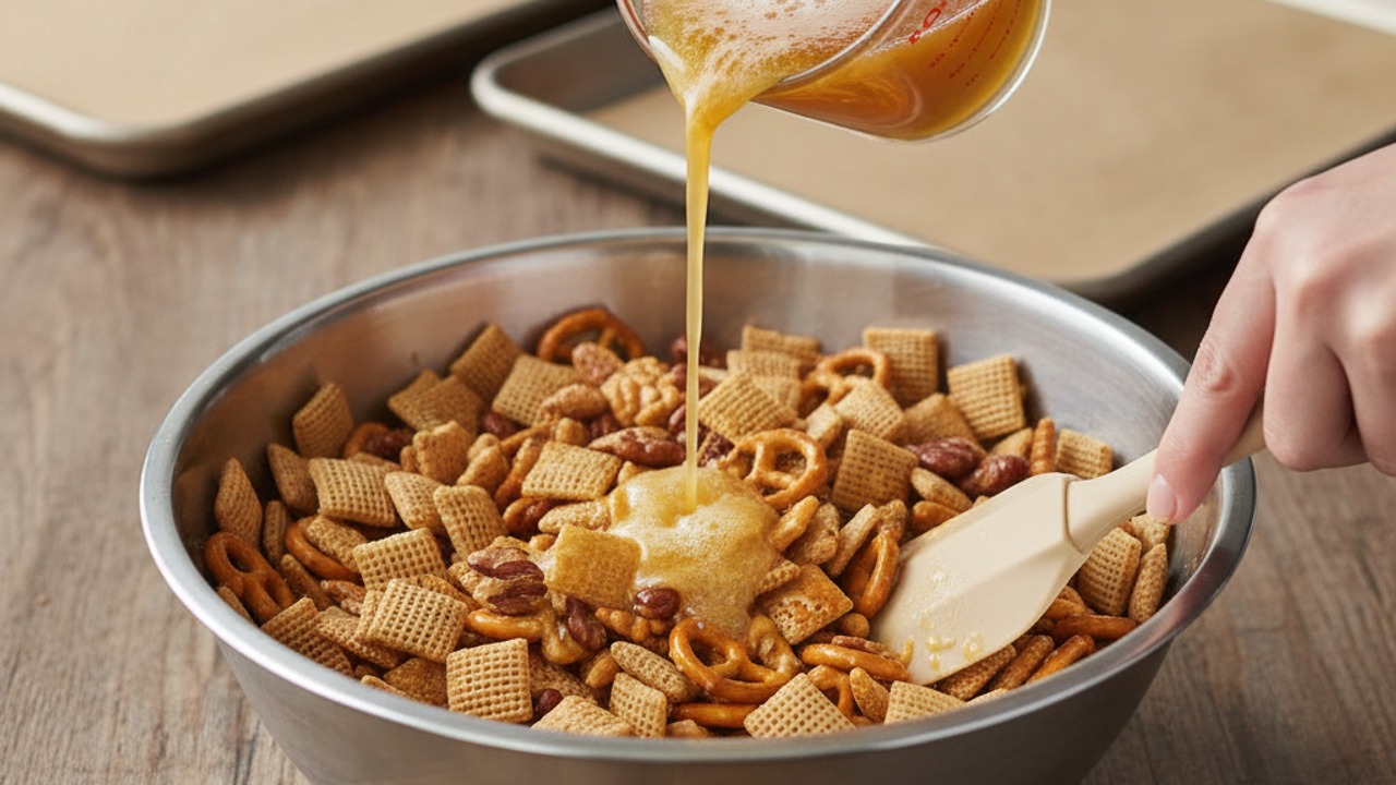 Coat the mix