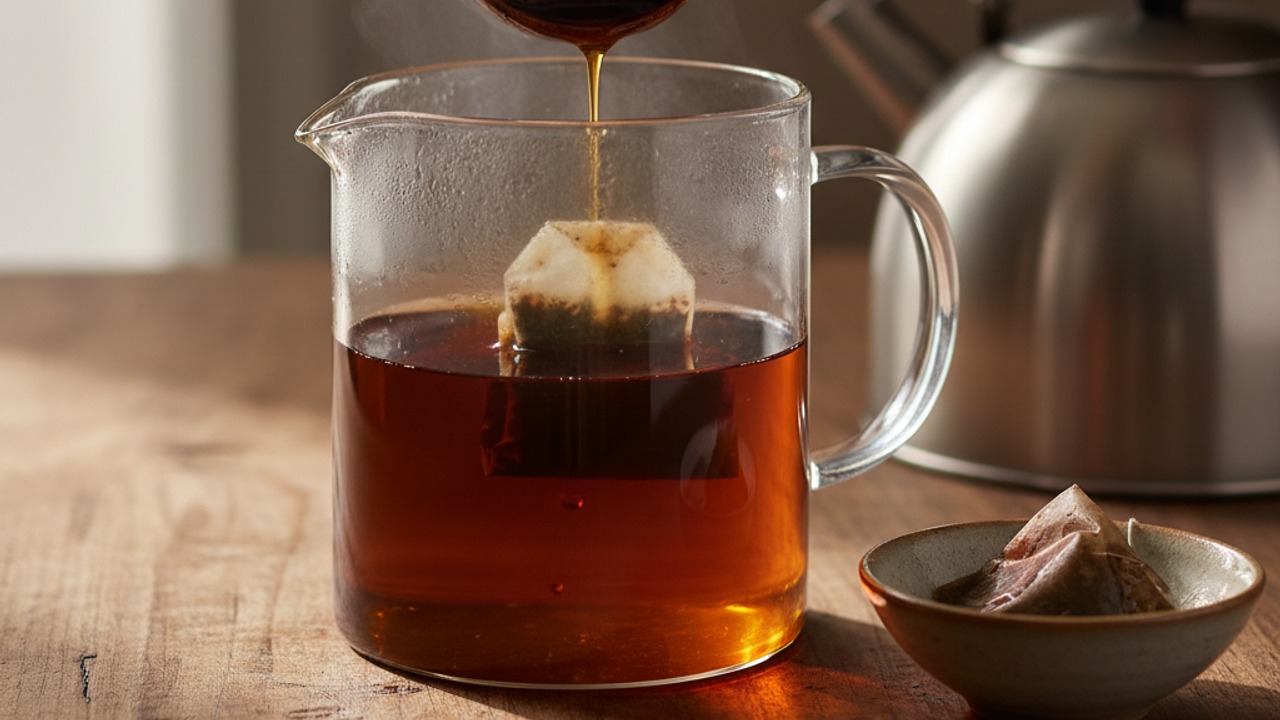Brew strong black tea