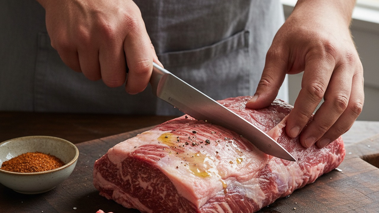 Trim and bring to room temperature