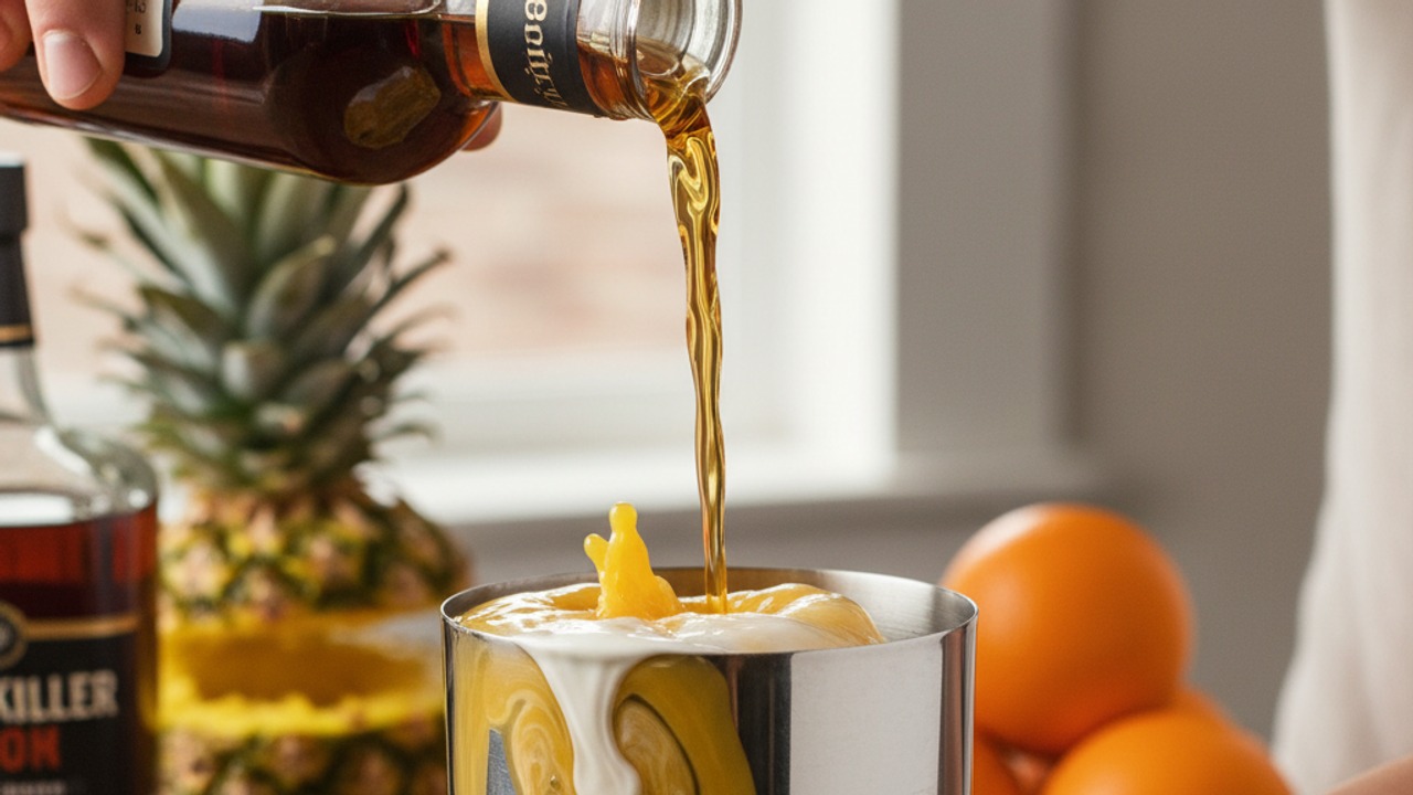 Combine the liquids