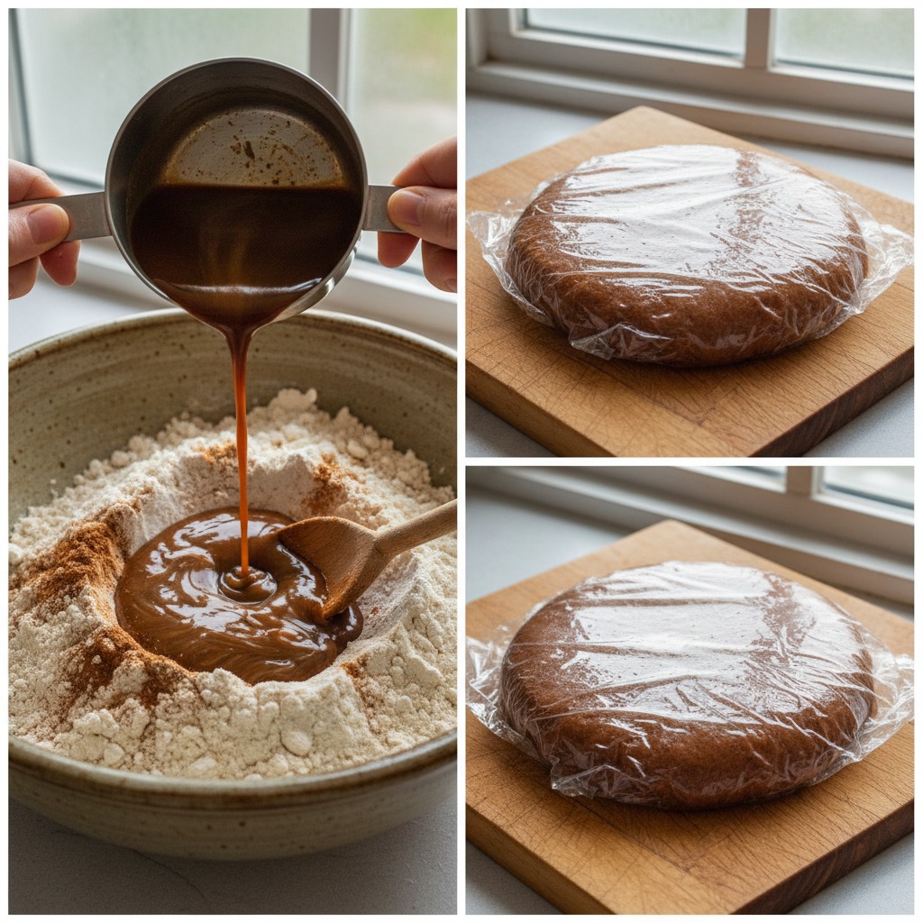 Combine to form dough and chill