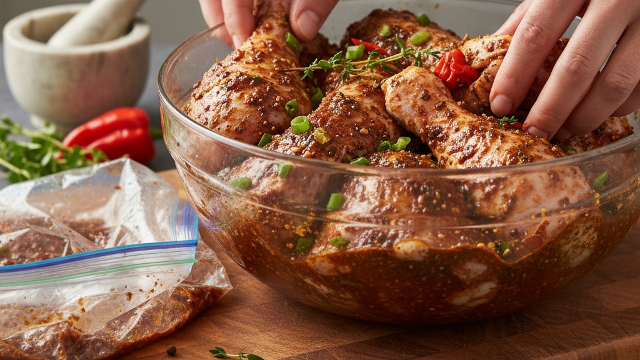 Marinate the chicken