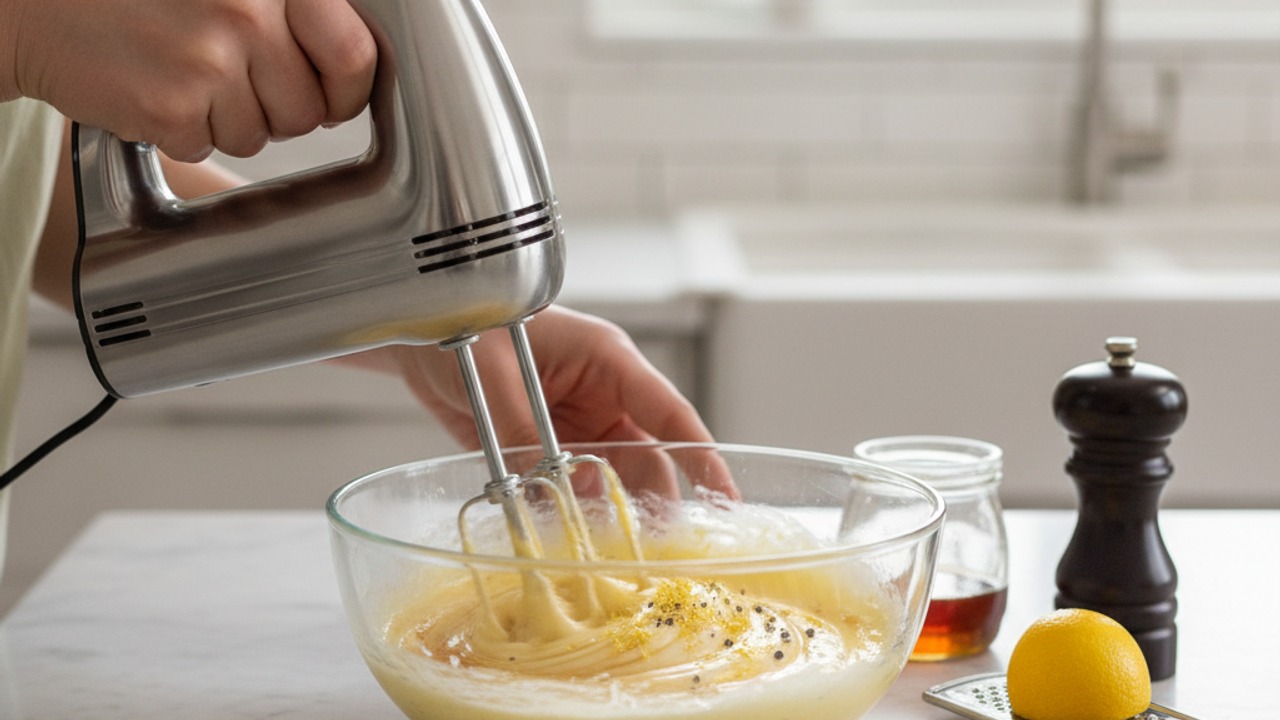 Whip the maple pepper butter
