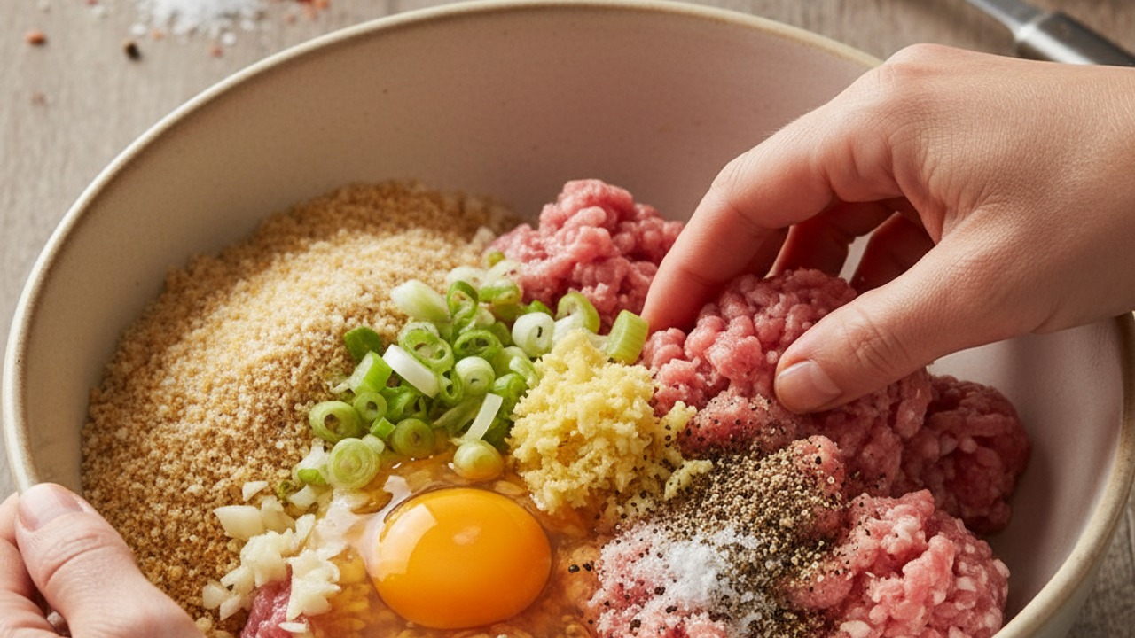 Combine the meat mixture