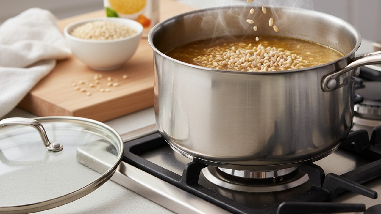 Cook the farro