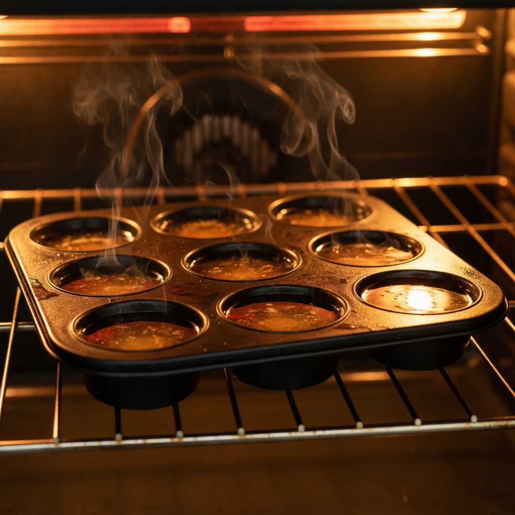 Preheat oven and heat the fat in the tin