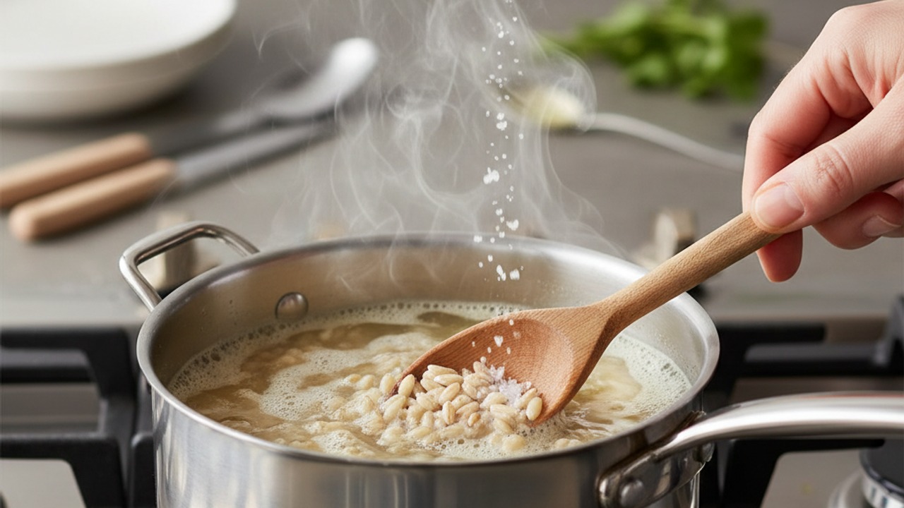 Cook and finish the farro
