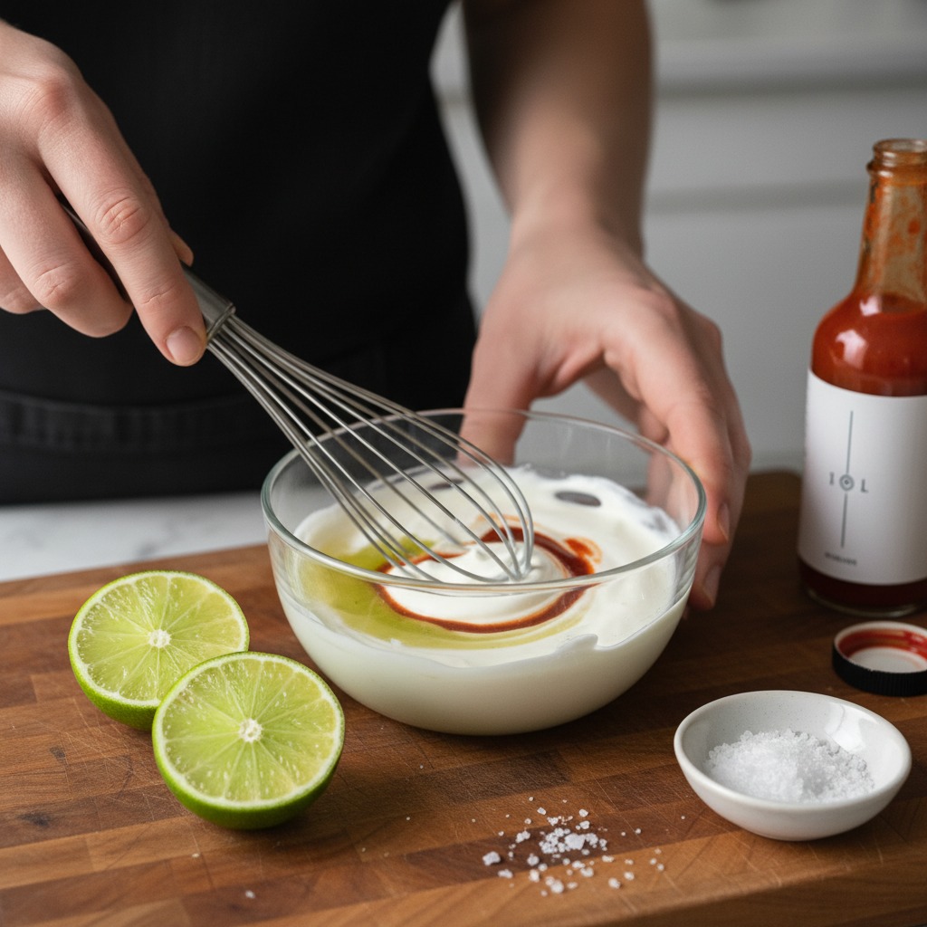 Make the spicy crema