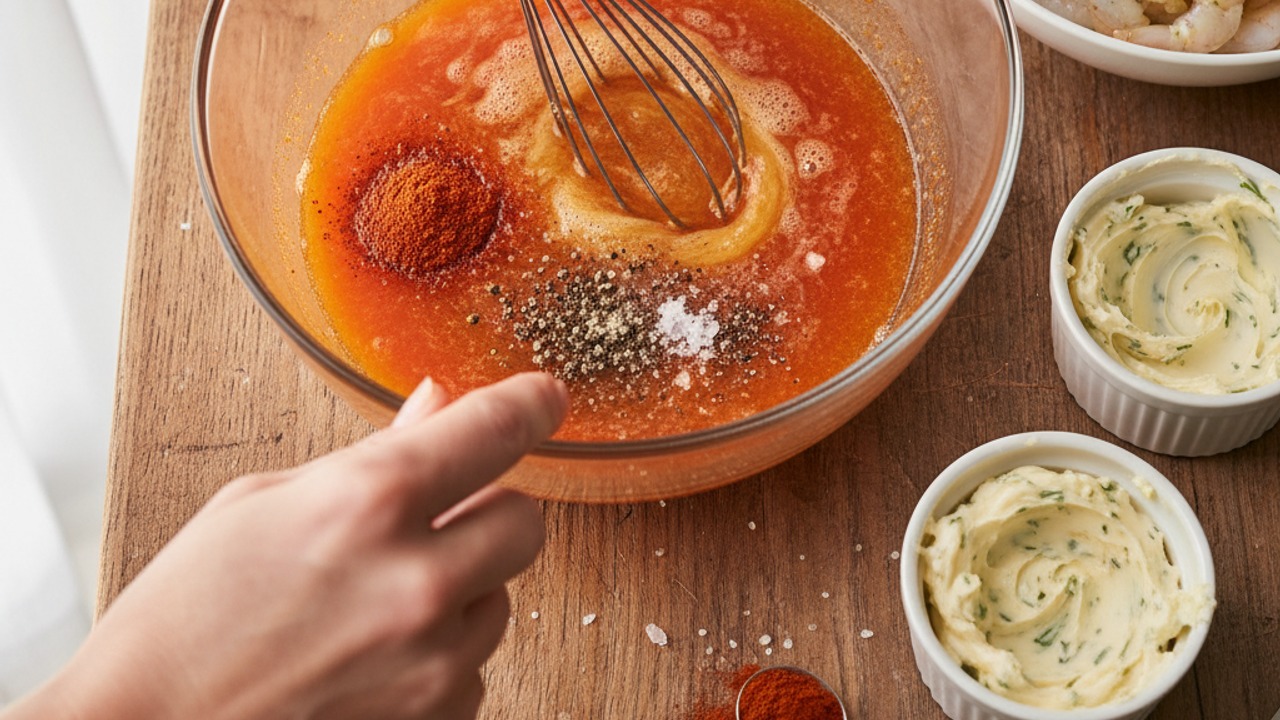 Make the lemon‑smoked paprika marinade