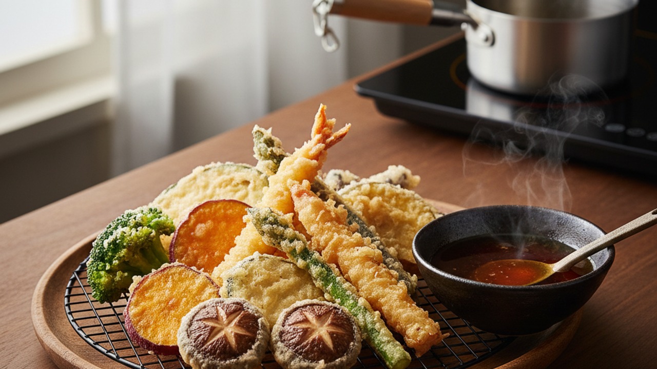 Make dipping sauce and serve