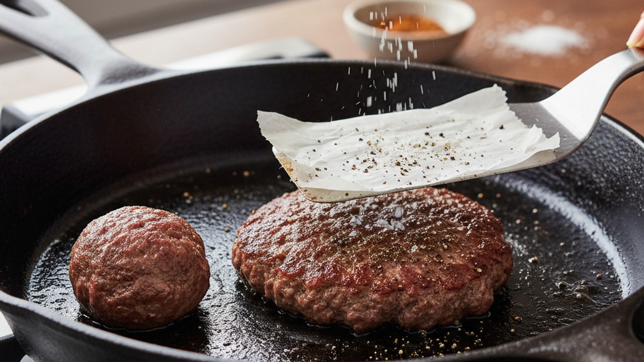 Smash and sear for crispy edges