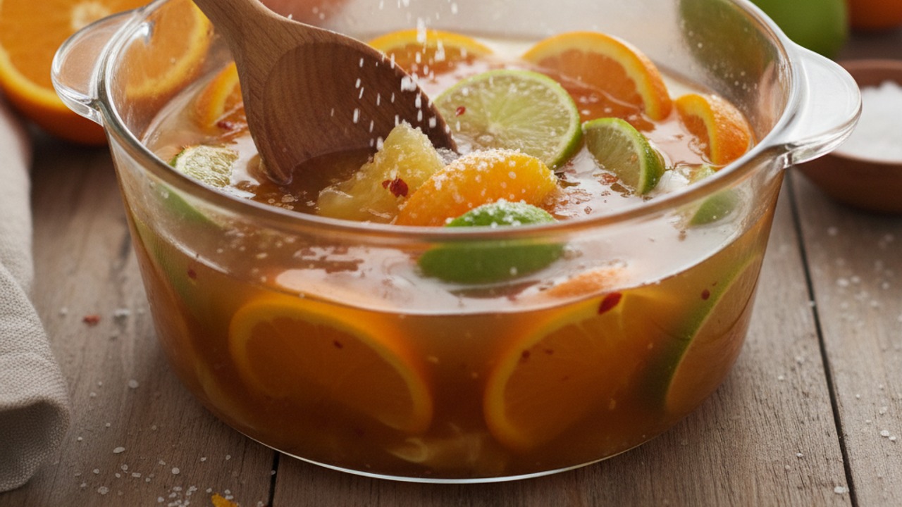Add fresh citrus and salt