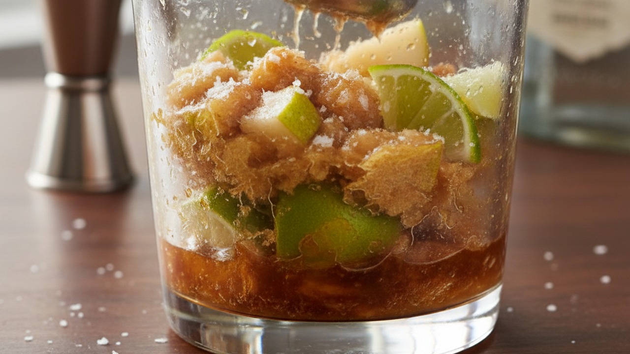 Muddle the pear base