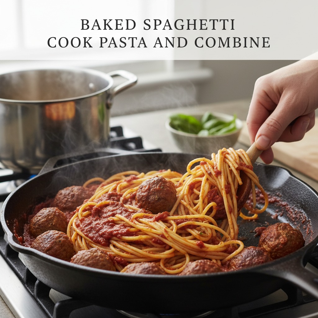 Cook pasta and combine