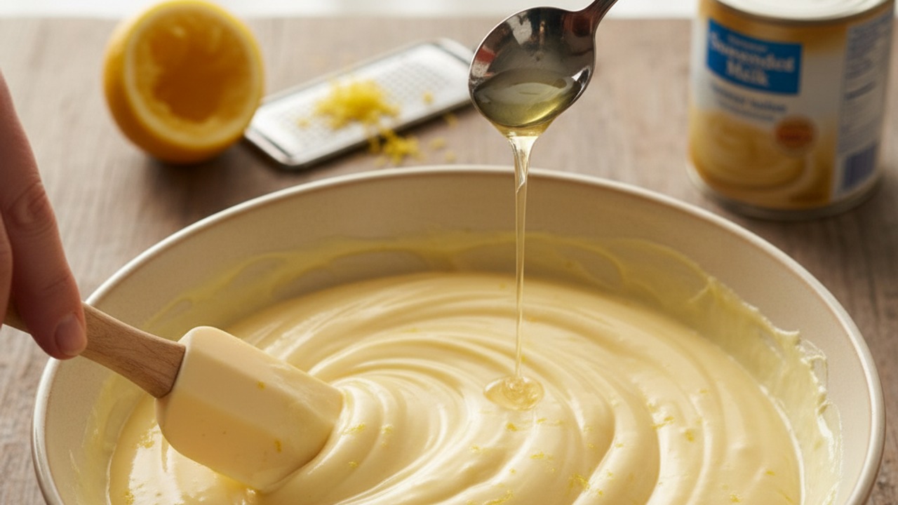 Prepare the lemon-cream filling
