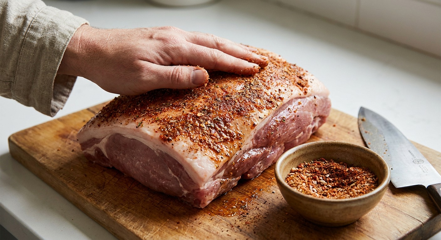 Trim and rub the shoulder