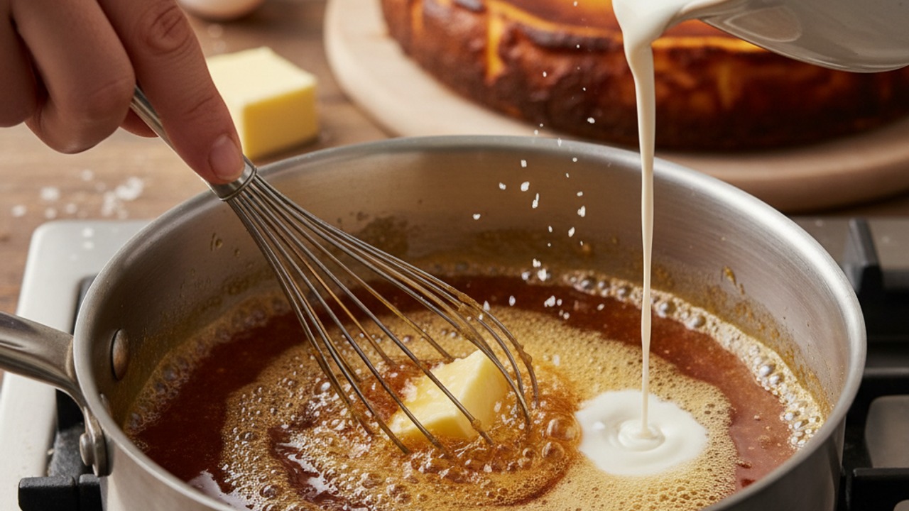 Make the salted caramel