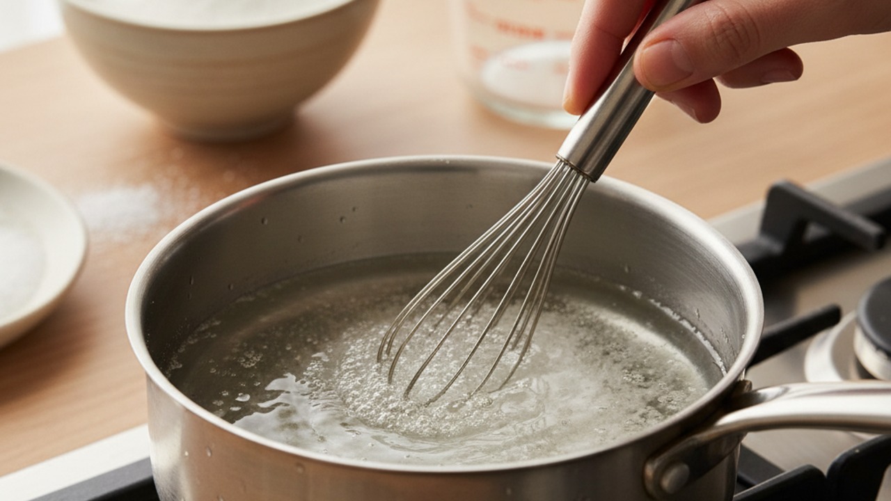 Make the low-sugar simple syrup