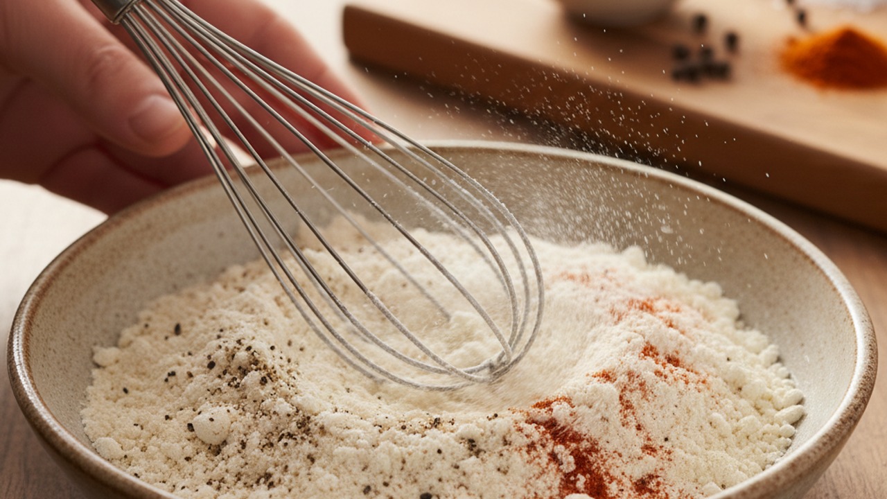 Make the seasoned dry mix